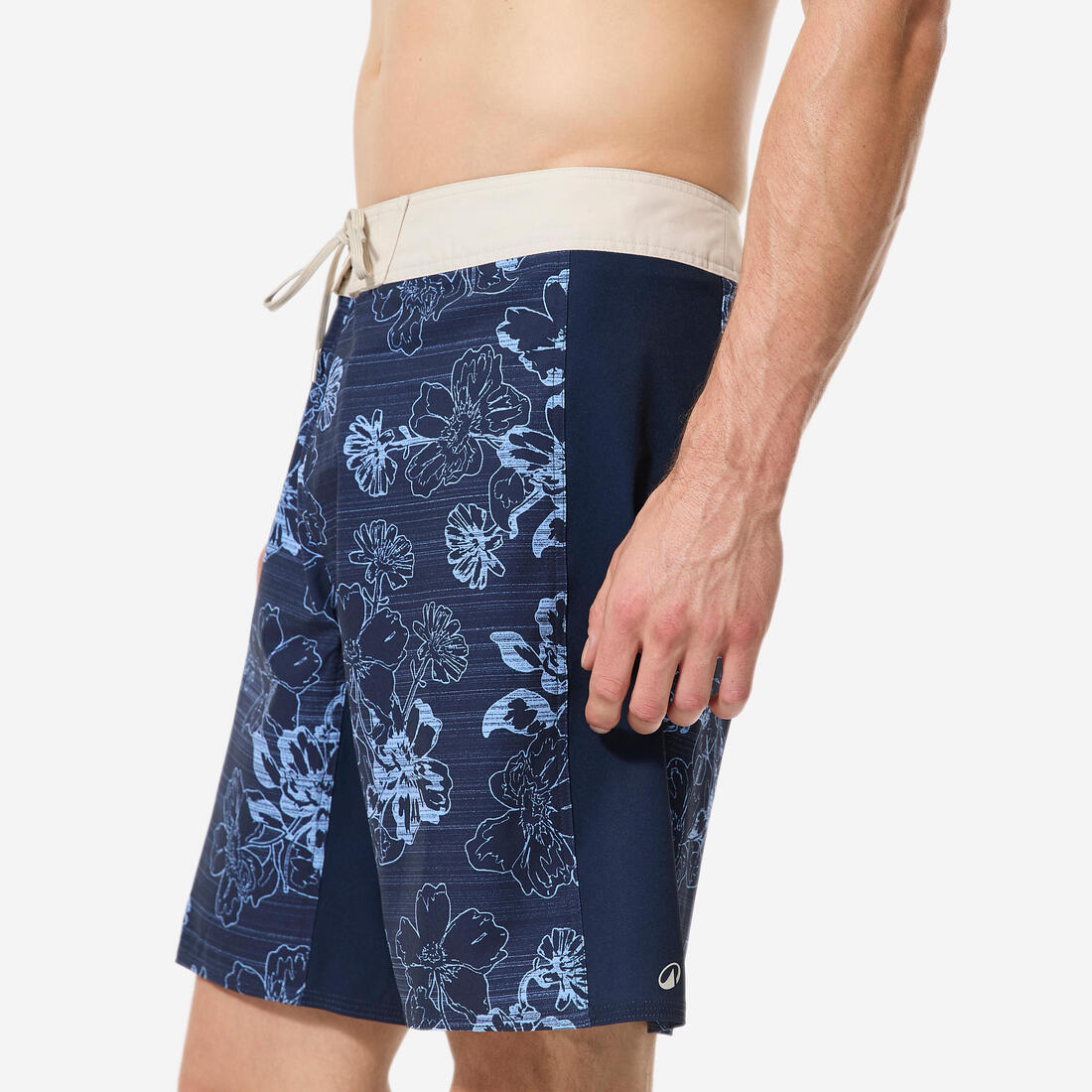 Short de bain boardshort surf long 19" homme, 500 Arch alex
