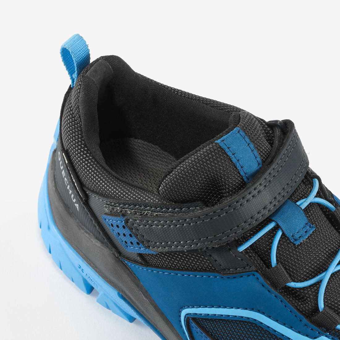 Chaussures imperméables de randonnée enfant scratch -CROSSROCK vertes- 28 au 34