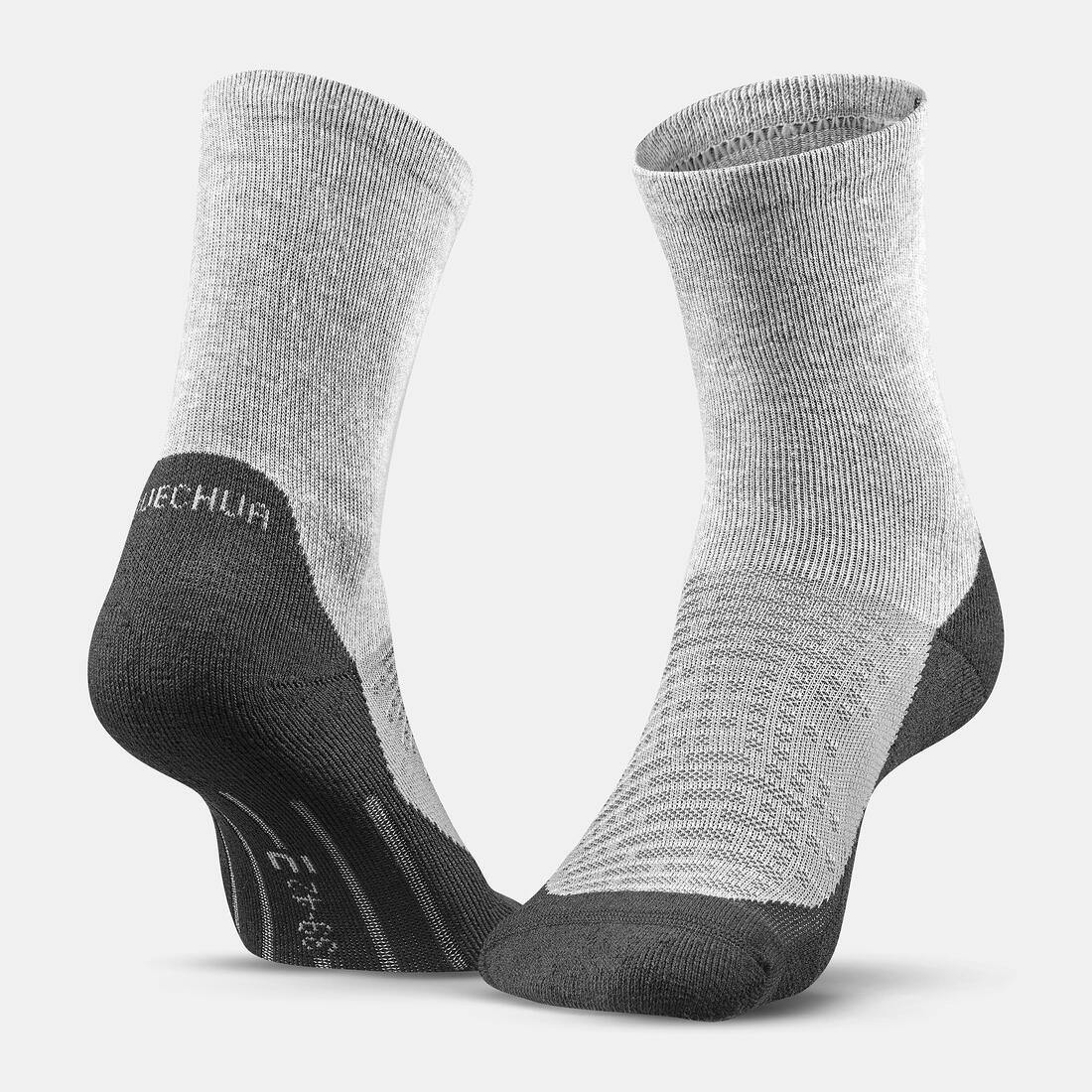 Chaussette Hike 100 High - Gris et - Lot de 2 paires