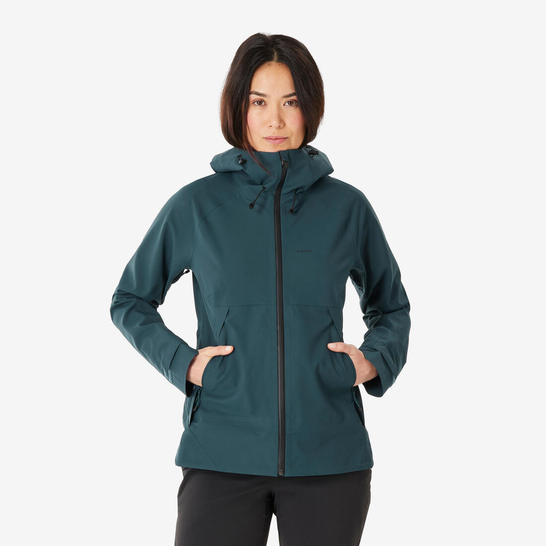 Veste de randonnée imperméable femme, MH500