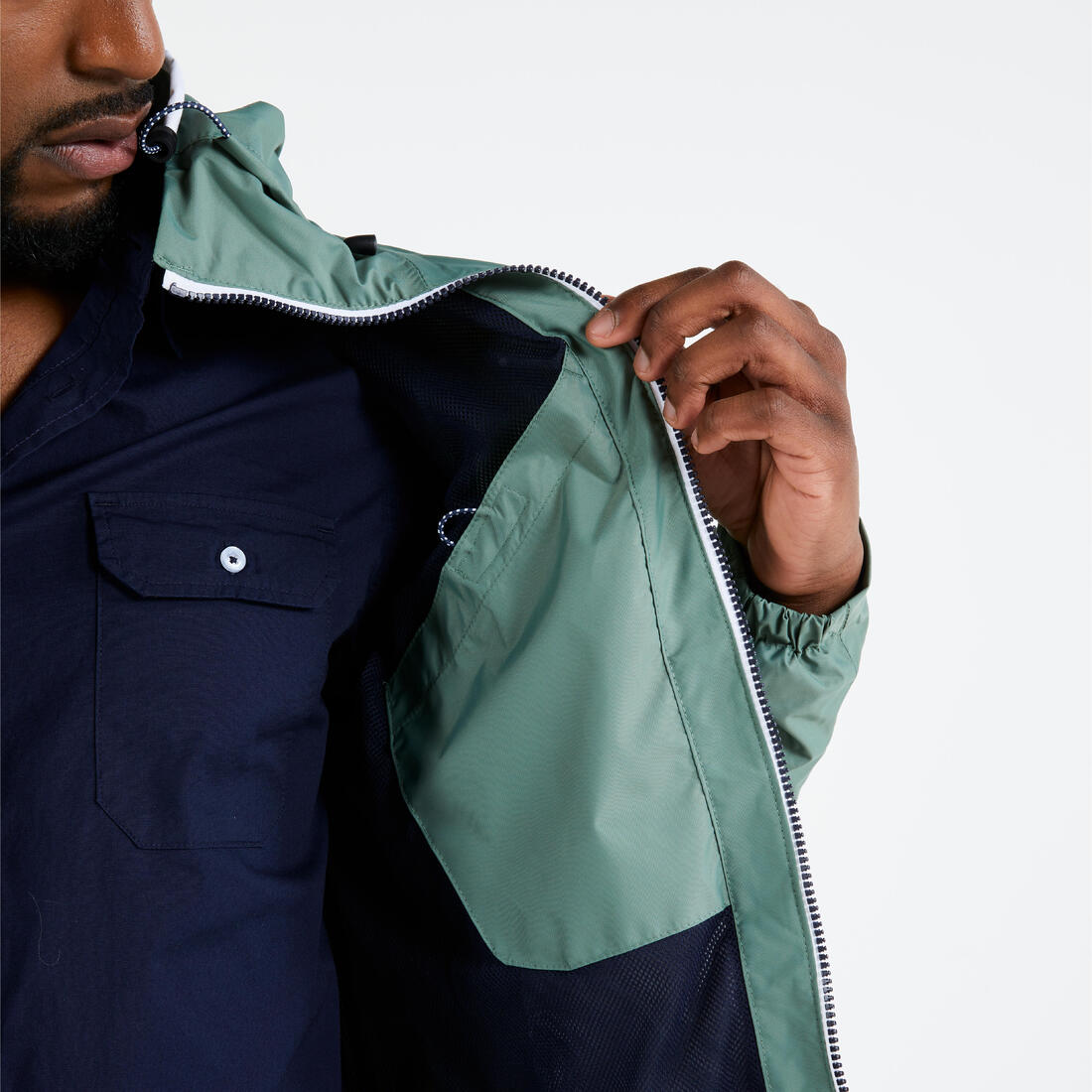 Veste imperméable de voile - veste de pluie coupe vent sailing 100