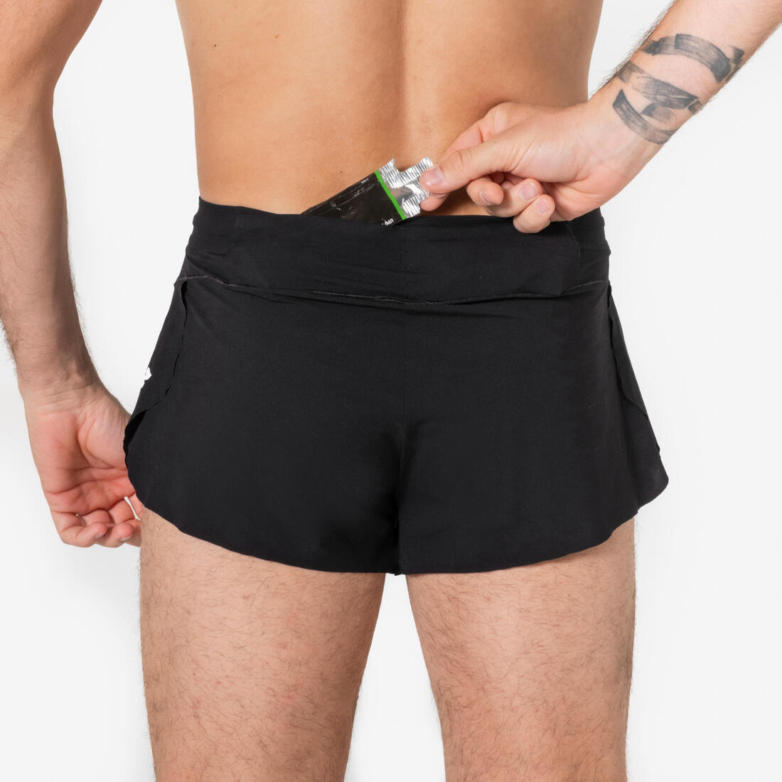Short de running performance Homme, Kiprun Run 900 Proteam noir