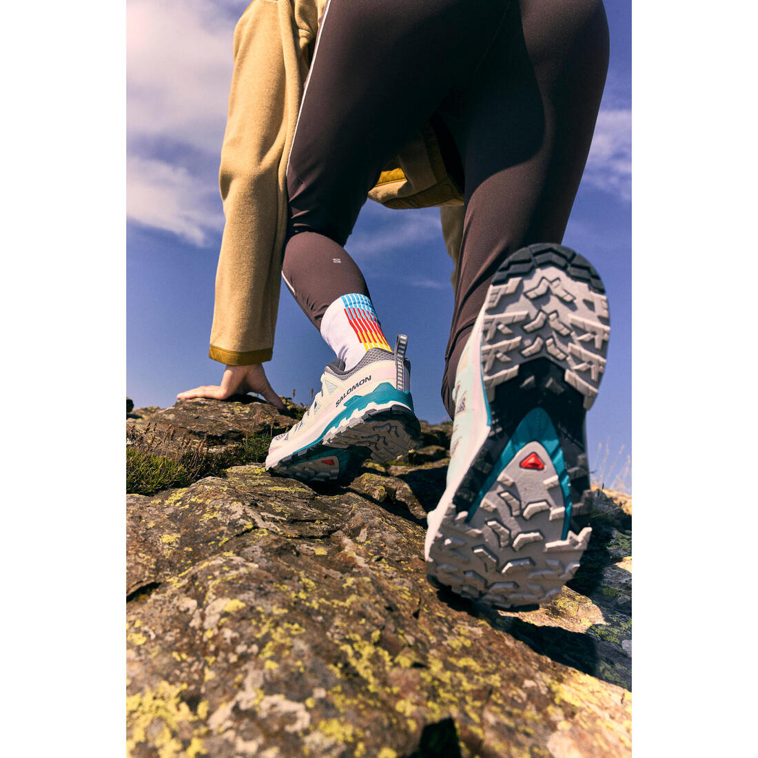 Chaussures de randonnée montagne - Salomon XA PRO 3D V9 - femme
