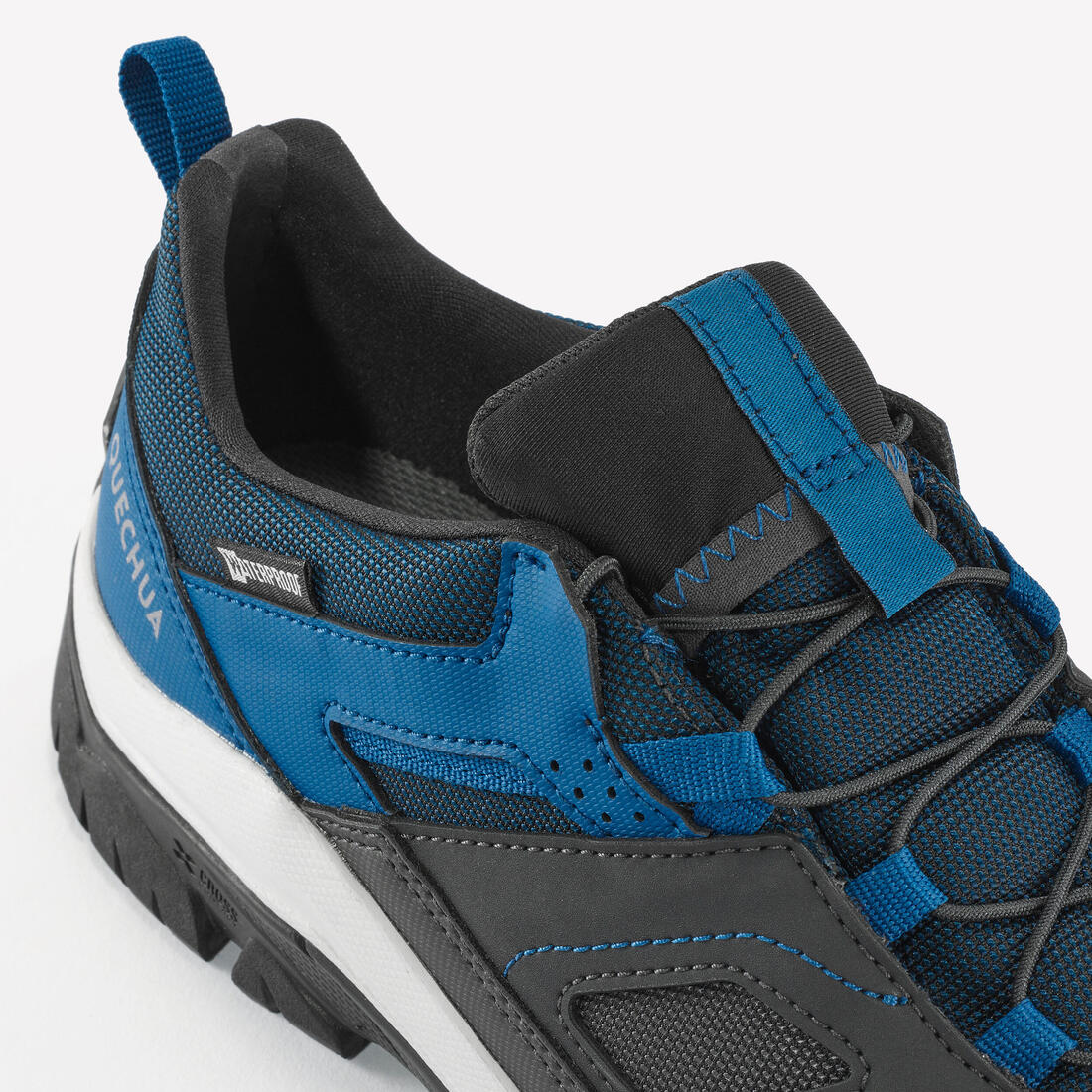 Chaussures imperméables de randonnée enfant avec lacet - CROSSROCK vertes 35-38