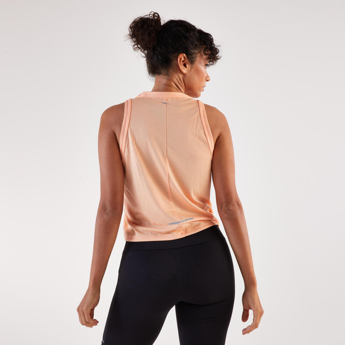 Débardeur court de running respirant femme - kiprun run 500 dry