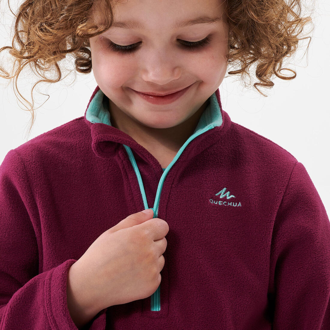 Polaire de randonnée - mh100 rose - enfant 2-6 ans