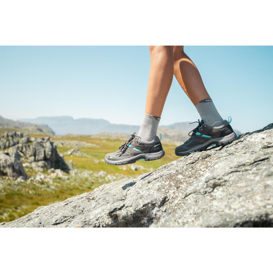 Chaussures imperméables de randonnée montagne - MH100 - Femme