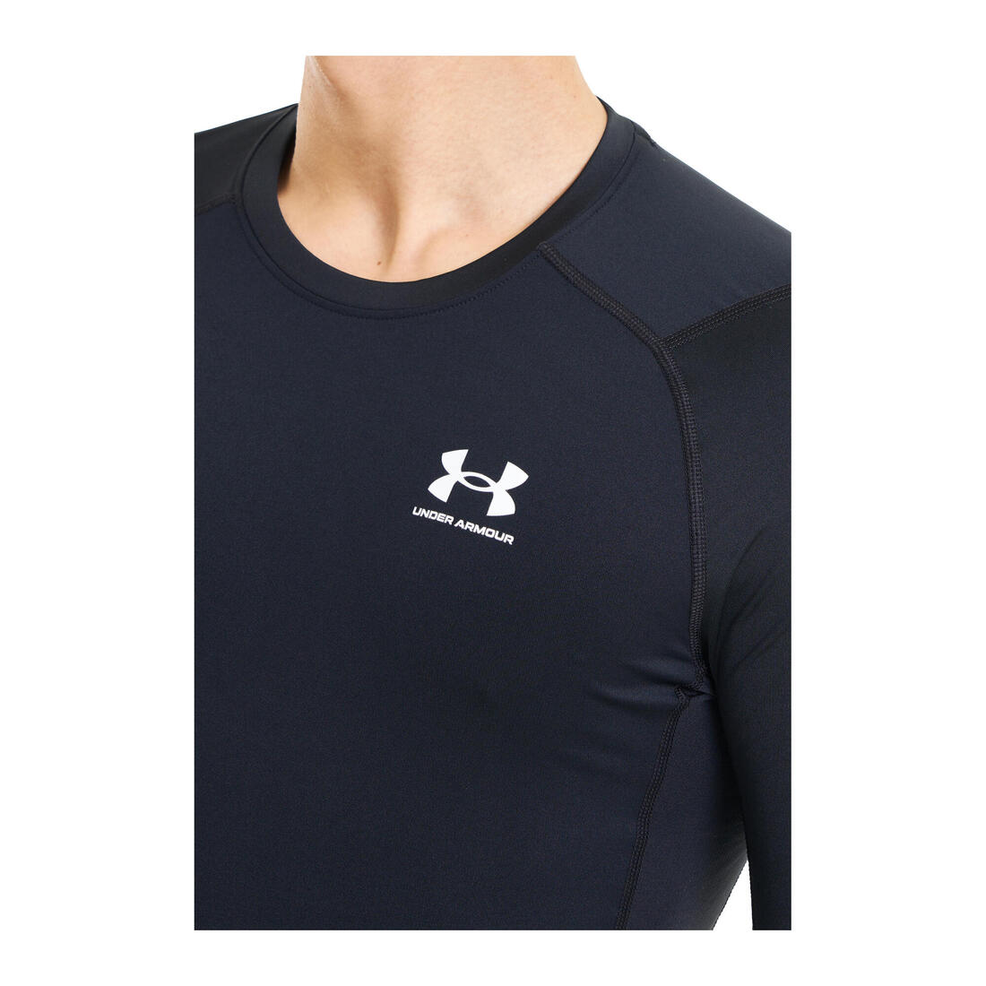 T-shirt en tissu HeatGear® pour homme, noir