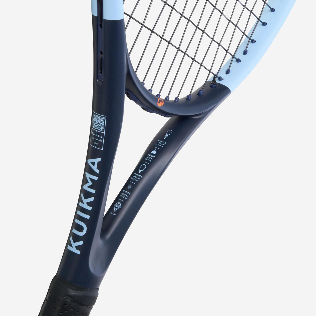 Raquette de tennis débutant adulte, TR Easy graph gris bleu