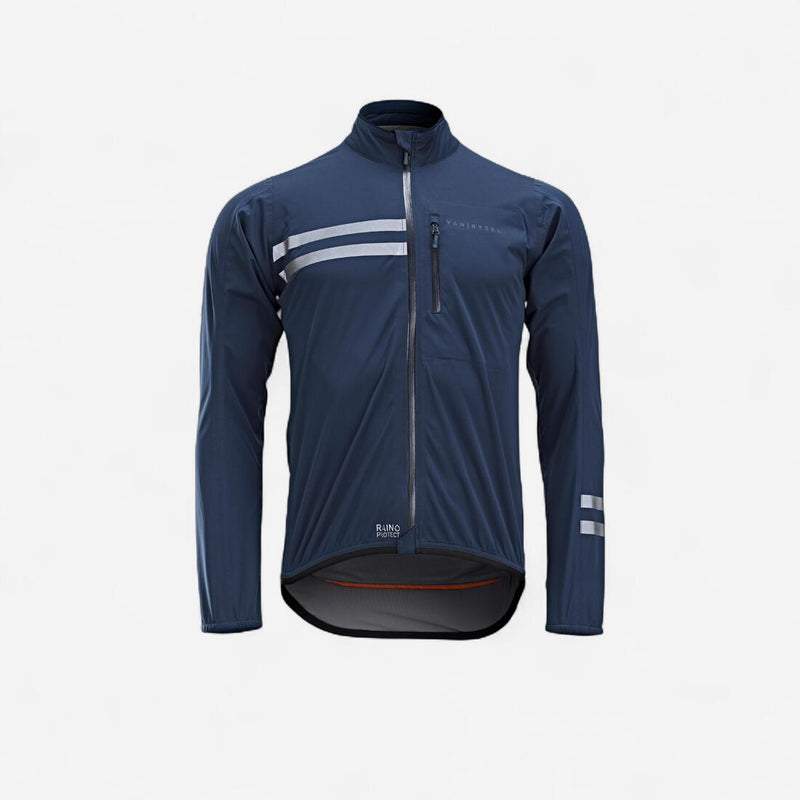 Veste vélo route manches longues coupe pluie homme - RC500 noire