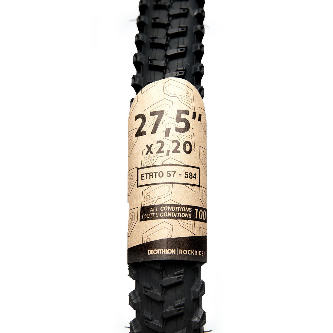 Pneu VTT all conditions 27,5 x 2,20 tringles rigides