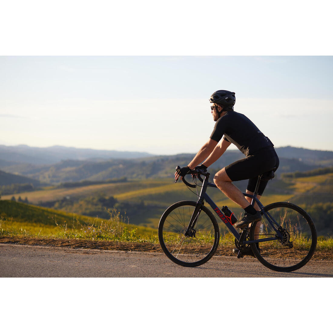 CUISSARD VELO ROUTE SANS BRETELLES HOMME CYCLOTOURISME RC100