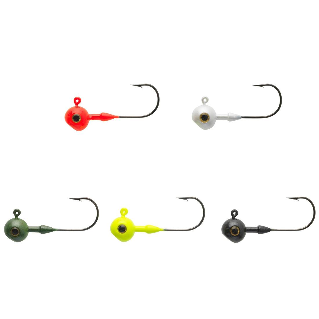 Tête plombée colorée pêche aux leurres souples tp rd colo 10gr