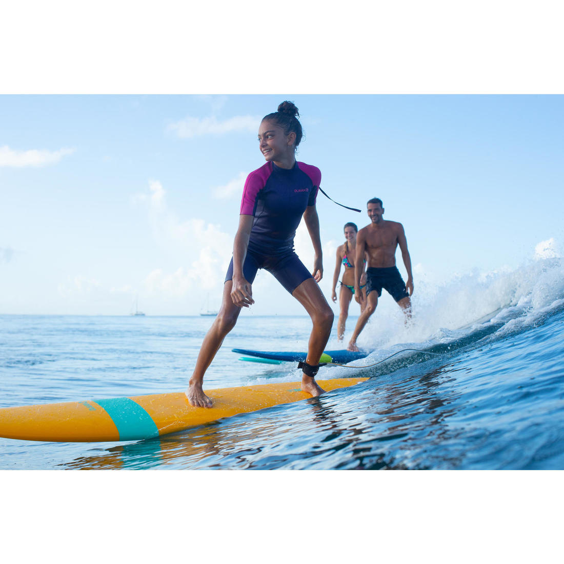Combinaison Surf Shorty 100 Néoprène 1,5mm enfant