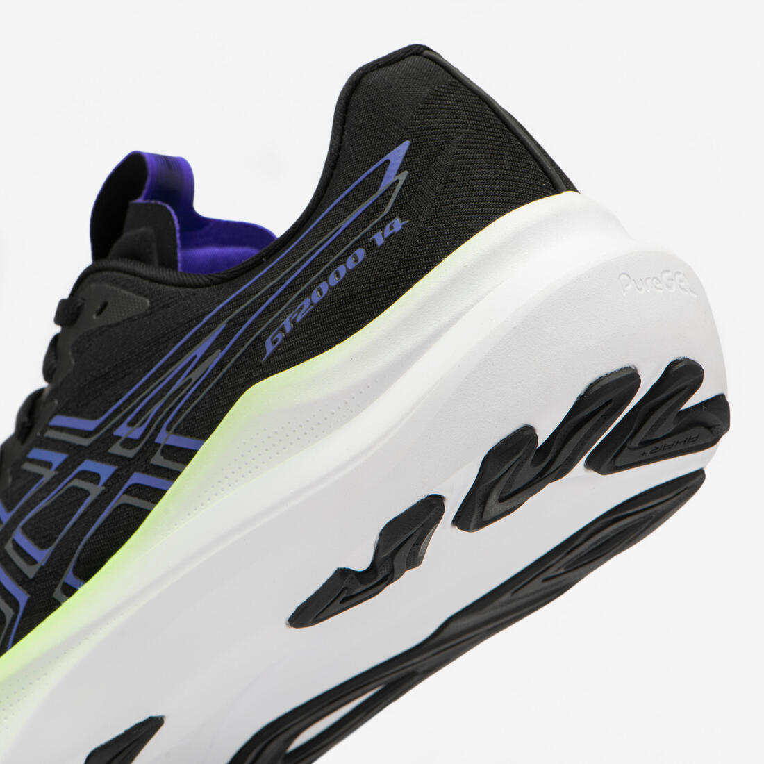 Chaussures de Running Homme, Asics GT-2000 14 noir bleu et vert