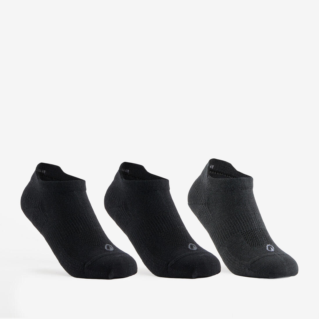 CHAUSSETTES TENNIS ENFANT BASSES ARTENGO RS 160 GRIS LOT DE 3