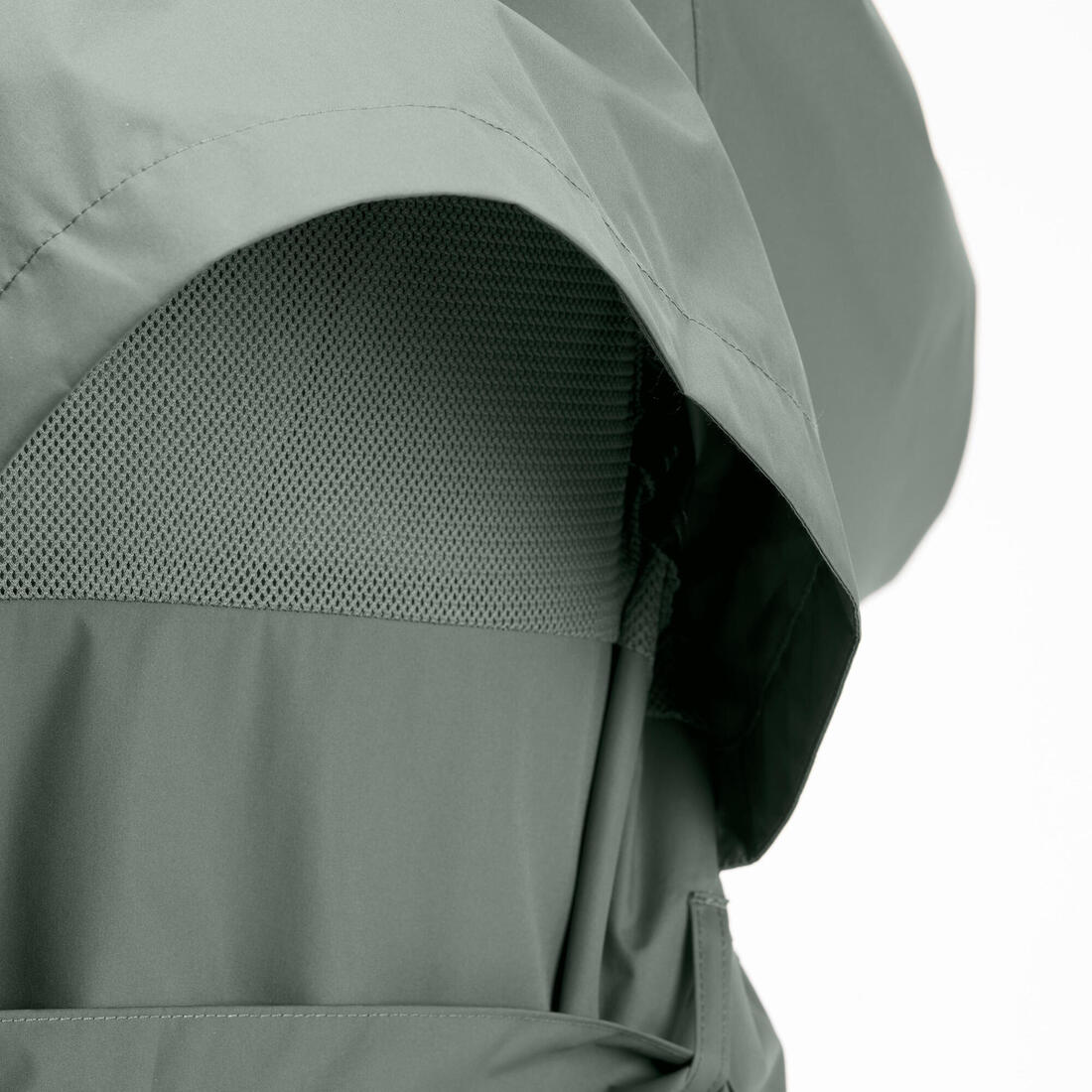 Veste de randonnée imperméable femme, Raincut Longue