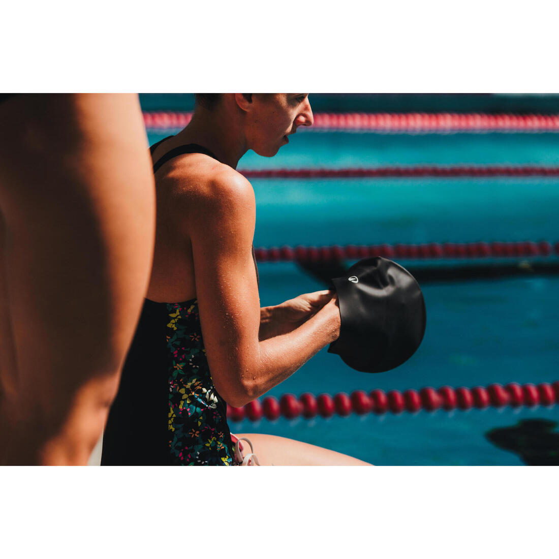 Maillot de bain 1 pièce natation Femme - Kelly noir
