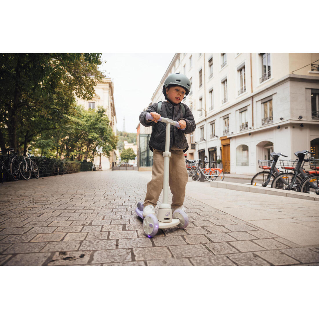 Trottinette enfant 3 roues, B500 lavender