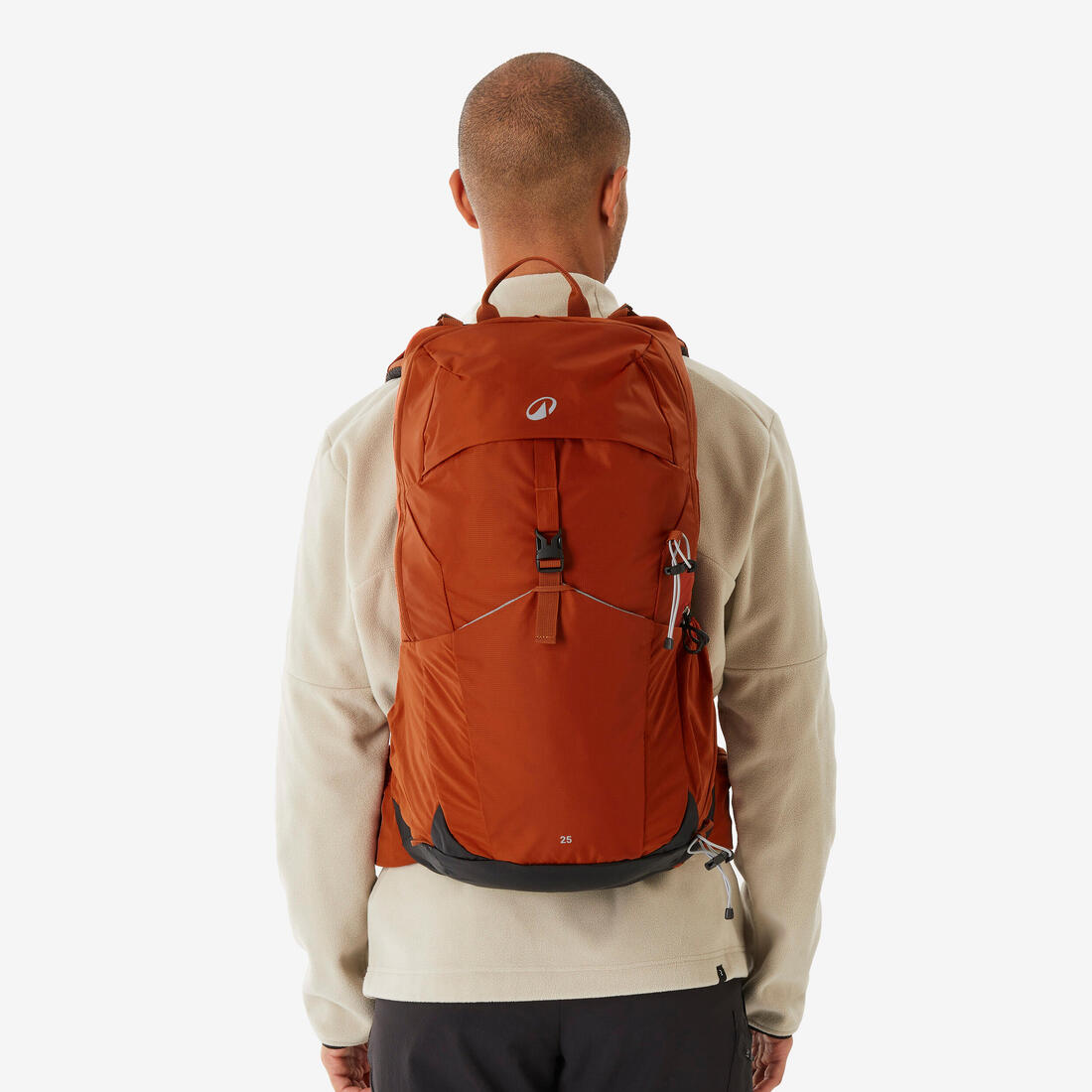 Sac à dos de randonnée ventilé 25L, MH500 khaki