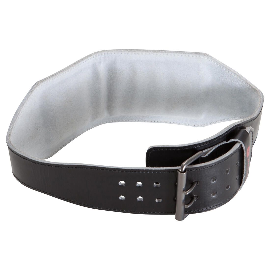 Ceinture lombaire de musculation en cuir - noire