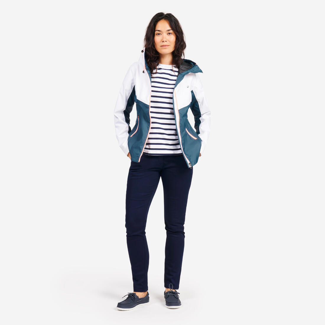 Veste imperméable de voile - veste de pluie sailing 100 femme