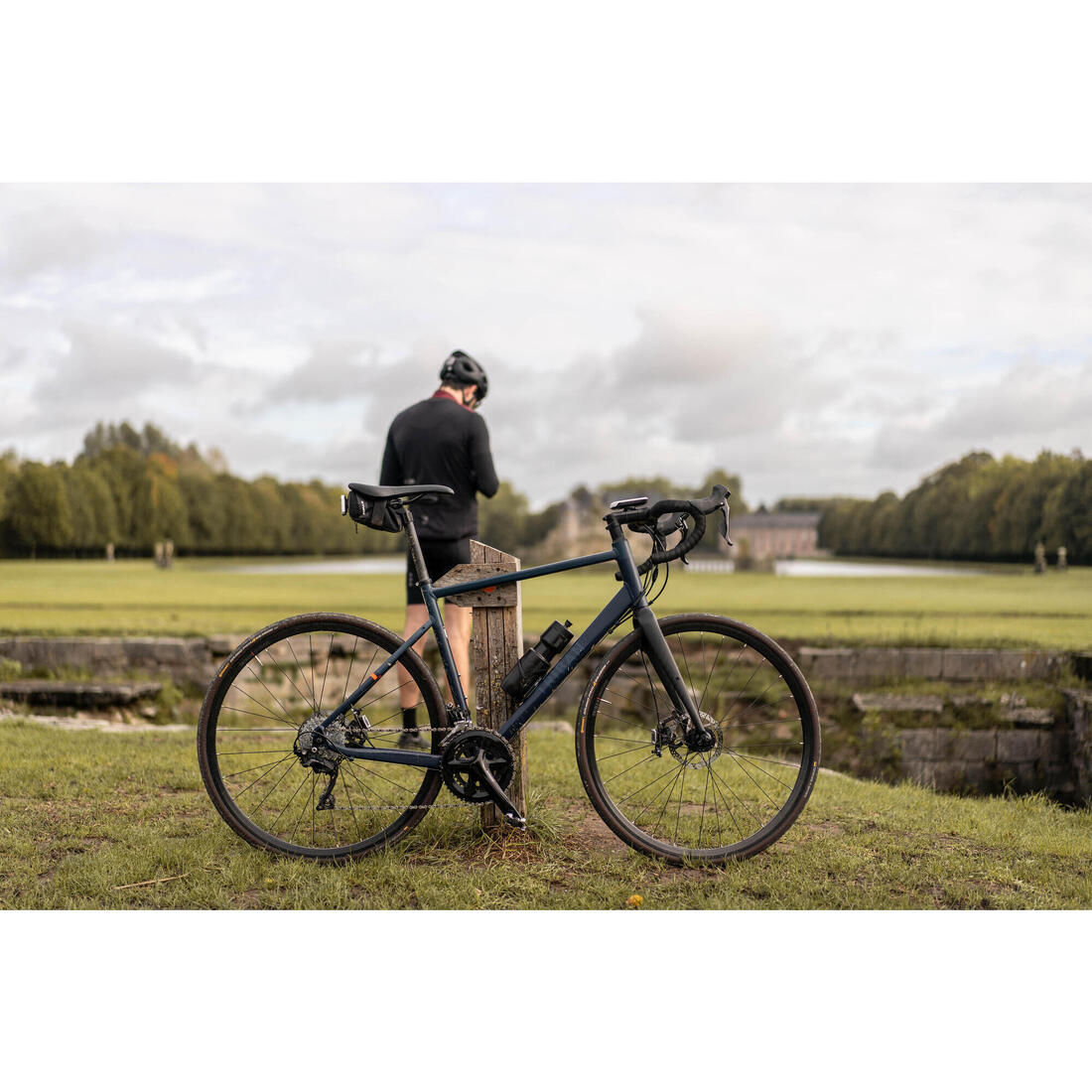 MAILLOT VELO ROUTE MANCHES LONGUES MI-SAISON HOMME - RC500 SHIELD