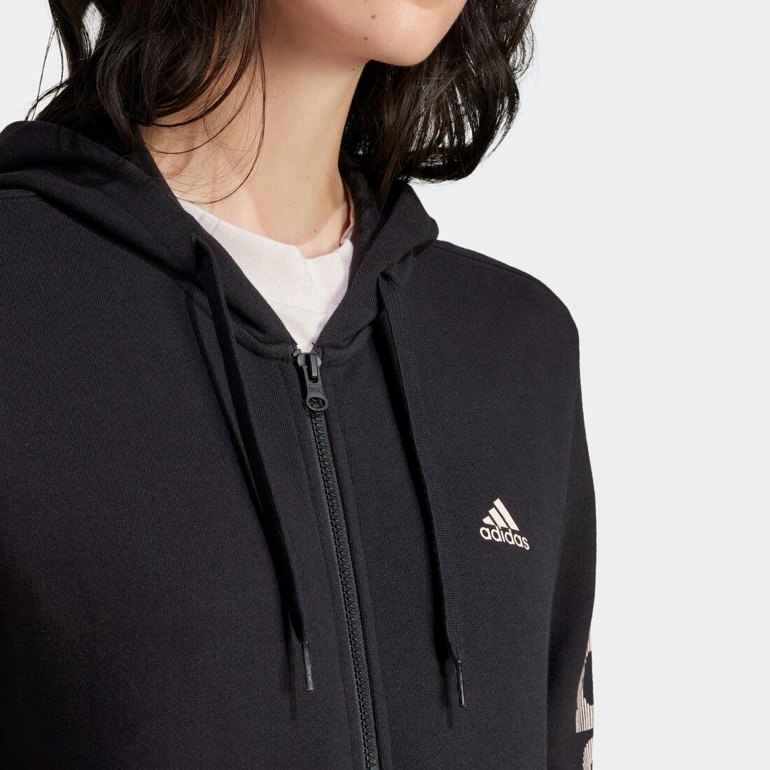 Sweat zippé imprimé Adidas femme