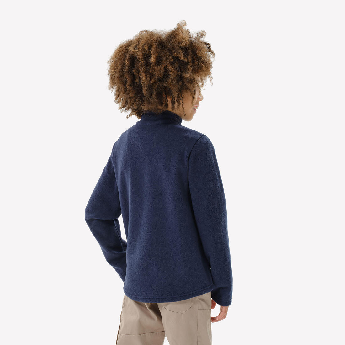 Polaire de randonnée enfant 7-15 ans, MH100 demi zip