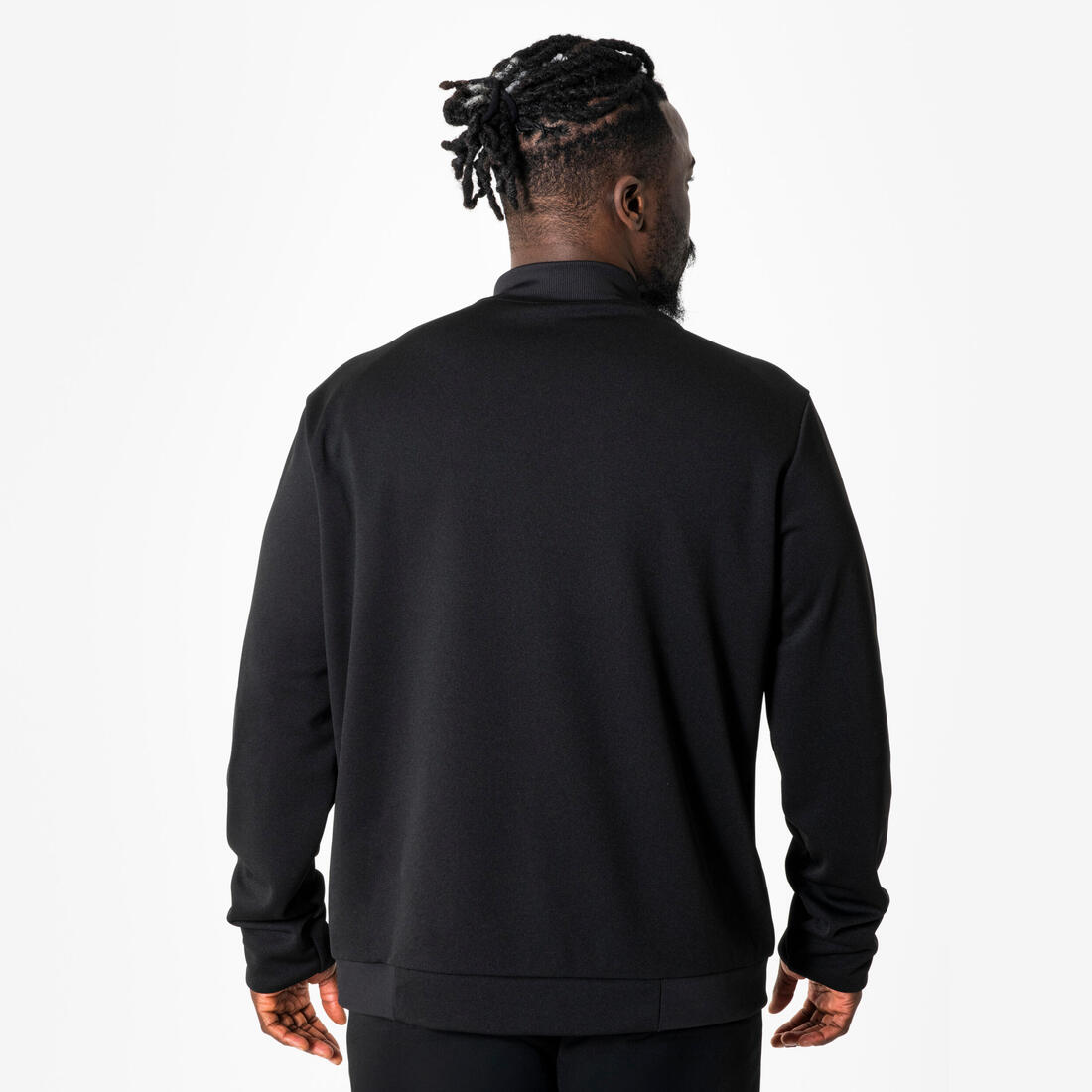 Veste de football d'entrainement ESSENTIELLE noire et grise