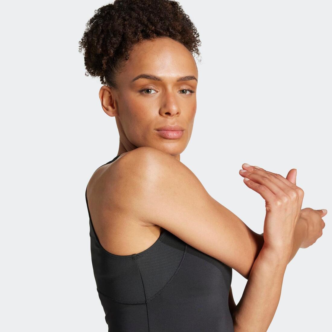 Débardeur de fitness femme, noir