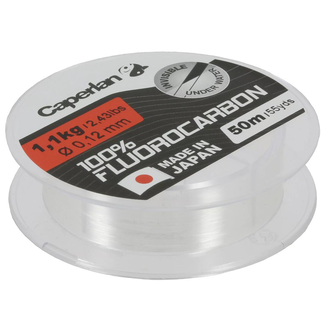 FIL DE PÊCHE FLUOROCARBONE 100% 50M