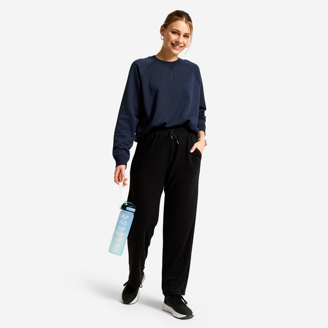Pantalon de jogging droit en molleton
