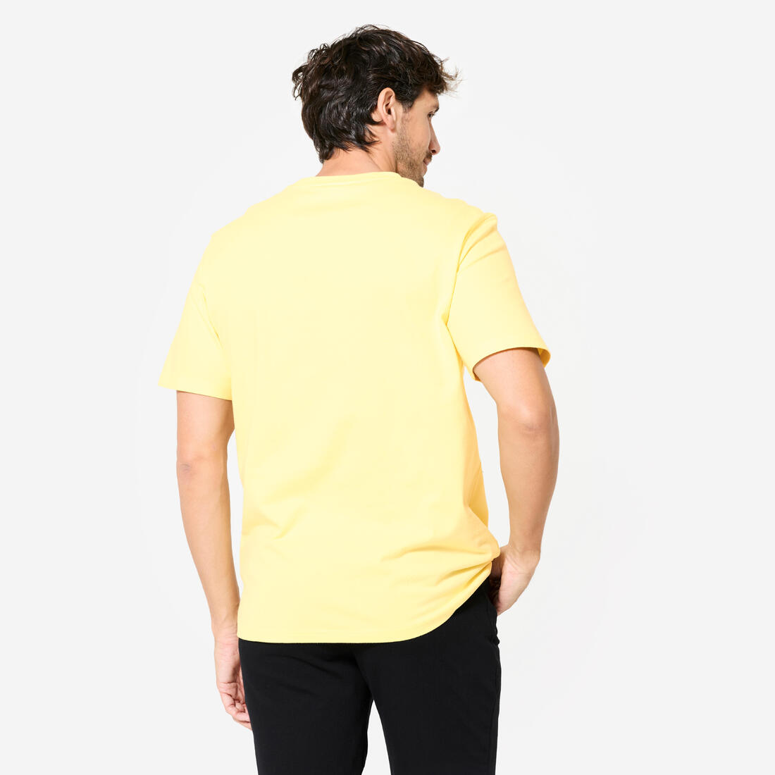 T-shirt fitness homme col rond manches courtes