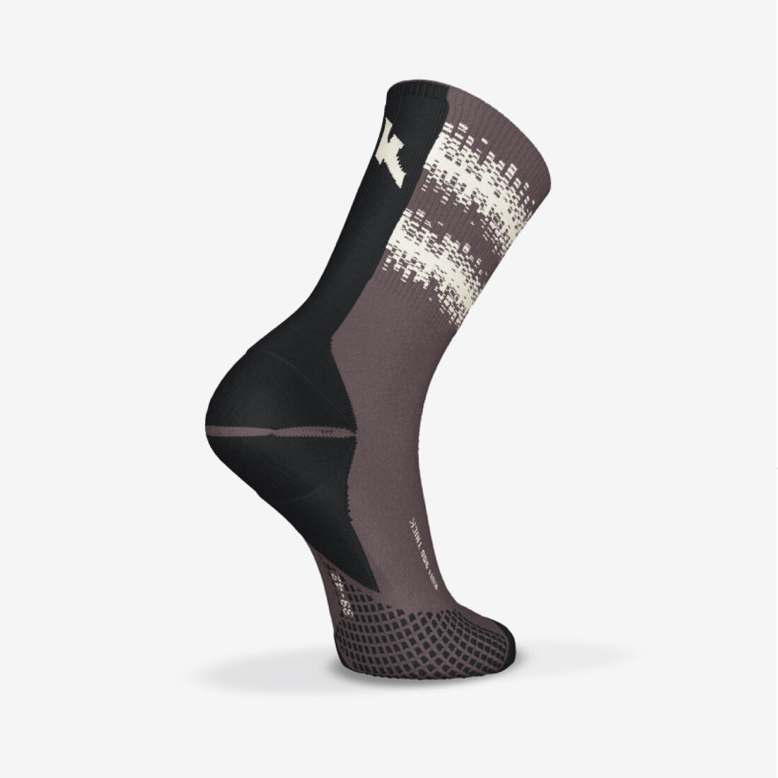 Chaussettes de running KIPRUN run900 épaisses mi-mollet oranges + graf