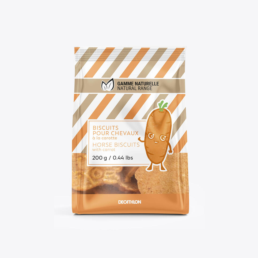 Biscuits équitation cheval et poney carotte - 200 gr