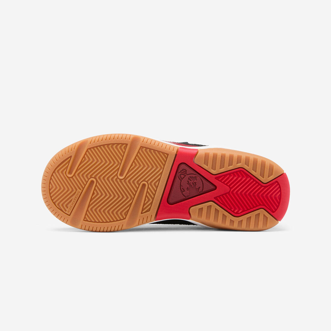 Chaussures de sport à scratch en cuir enfant, Playventure City noir et