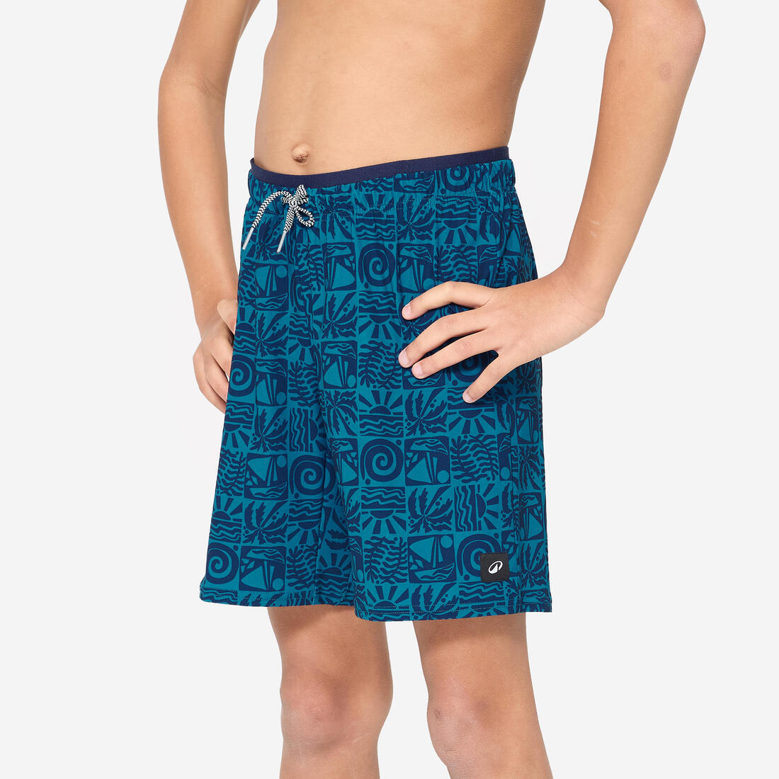 Short de bain long natation Garçon - 100 Hotu
