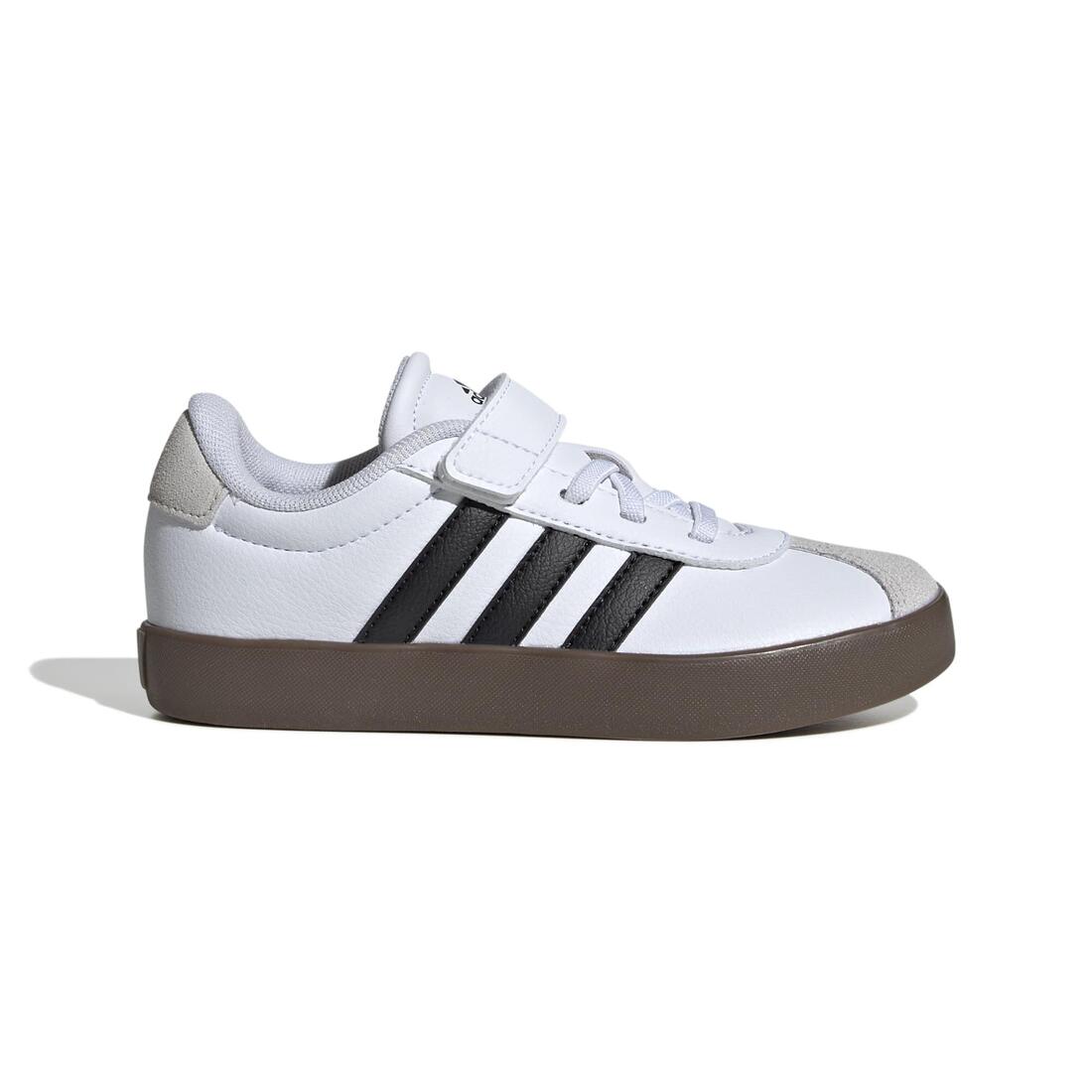 CHAUSSURES VL COURT ADIDAS ENFANT BLANC NOIR GRIS