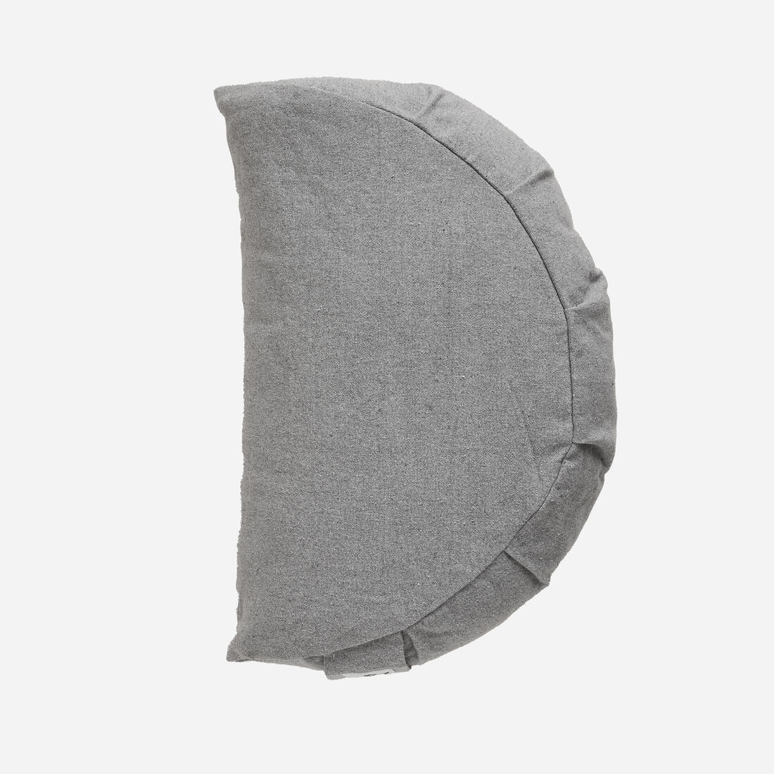 Coussin demi-lune de yoga et méditation, gris