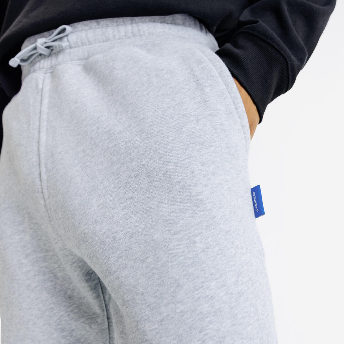 Pantalon jogging droit, homme, Elementals, gris chiné