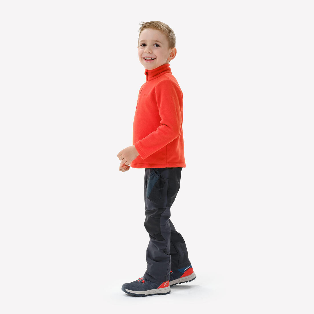Polaire de randonnée enfant 2-6 ans, MH100 demi zip