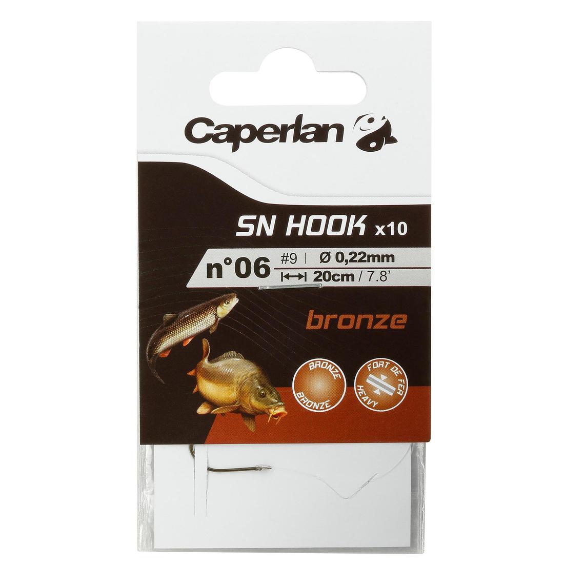 Hameçons montés pêche SN HOOK bronze