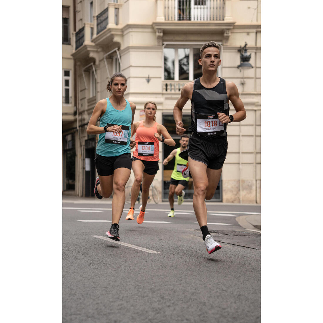 Débardeur running avec brassière intégrée femme - kiprun run 500 confort