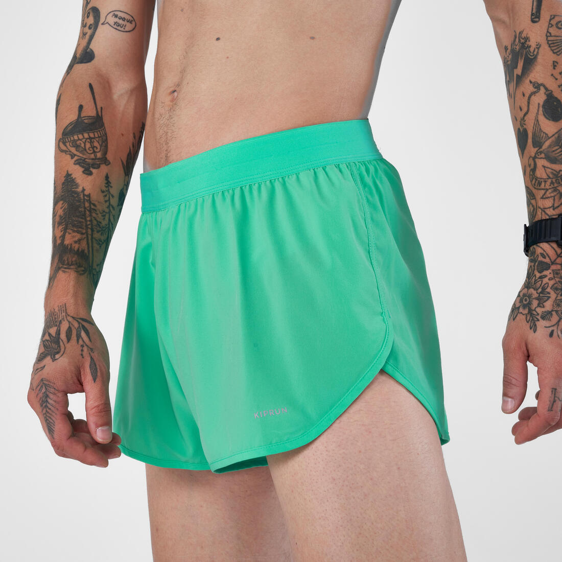 Short de running homme - Kiprun run 500 confort split