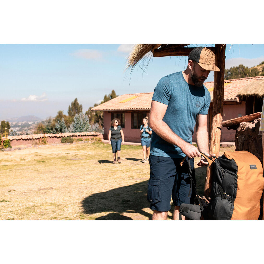 Short cargo de trek voyage - travel 500 homme