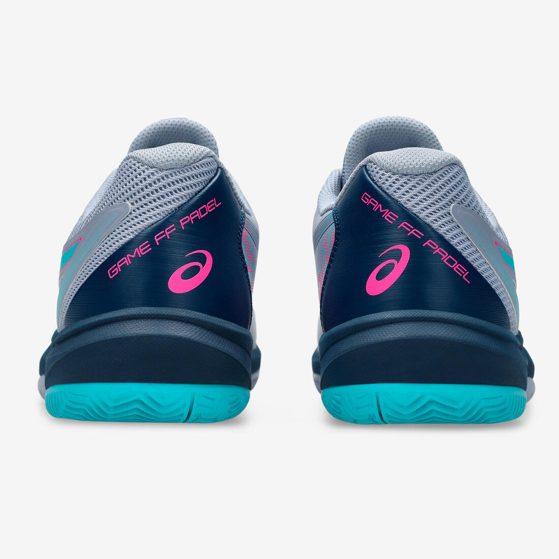 Chaussures de padel homme - Asics game FF Gris Bleu Rose