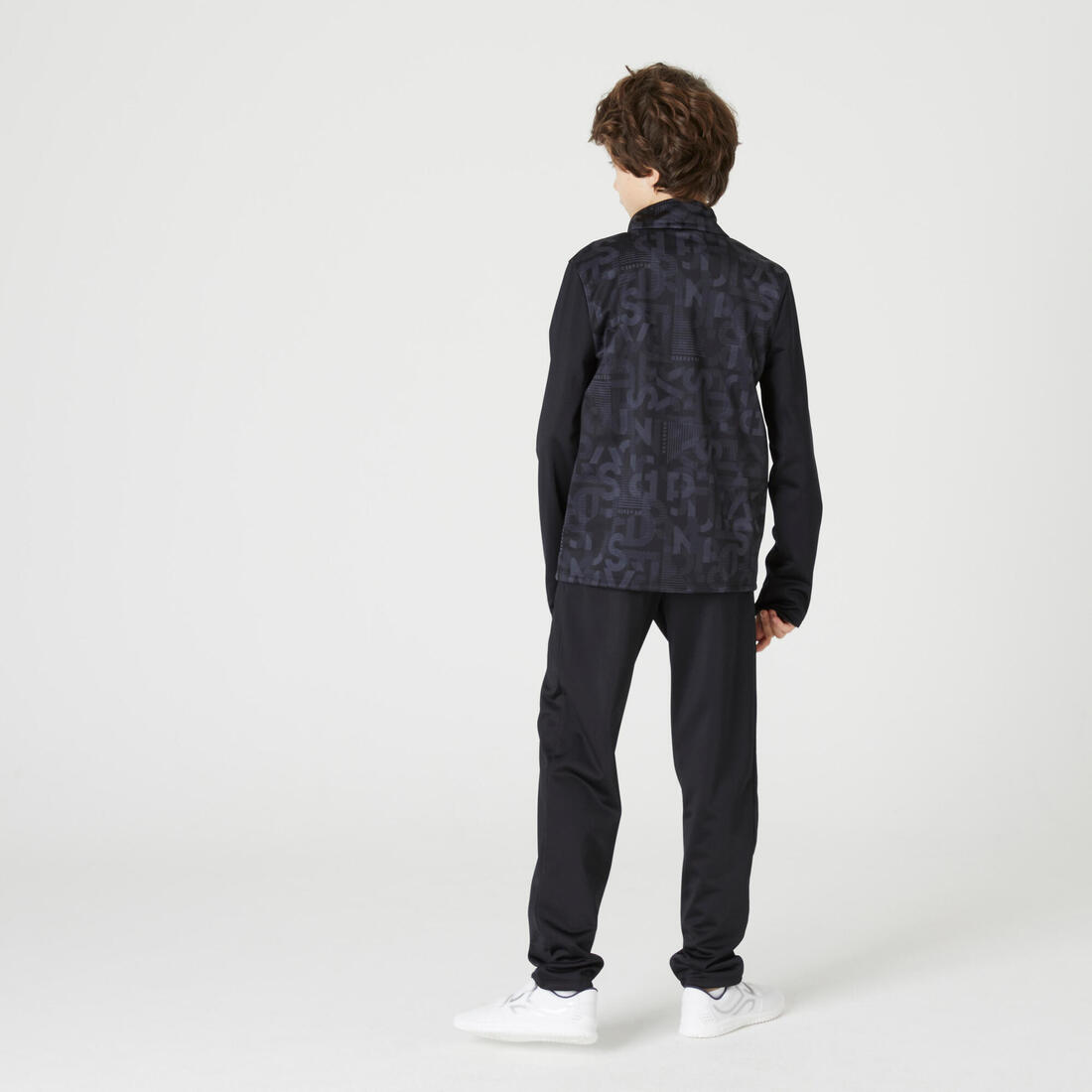 Survêtement enfant synthétique respirant - Gym'y bleu, pantalon marine