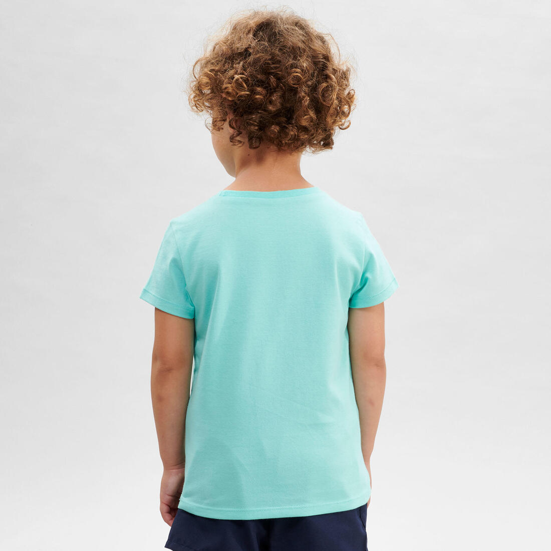 T-shirt de randonnée - MH100 KID rose pâle phosphorescent - enfant 2-6 ANS