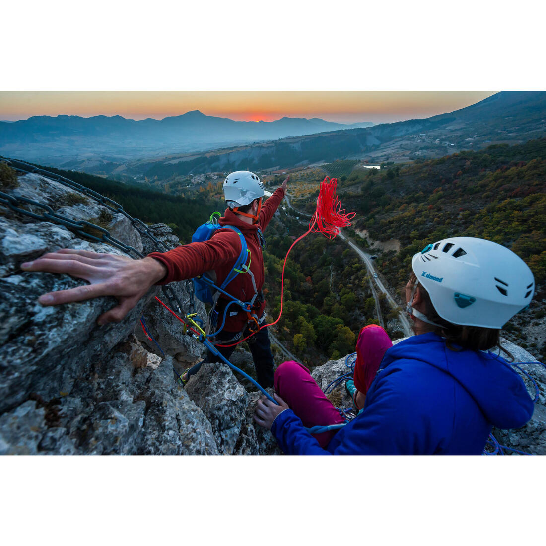 Longe double d'escalade et d'alpinisme